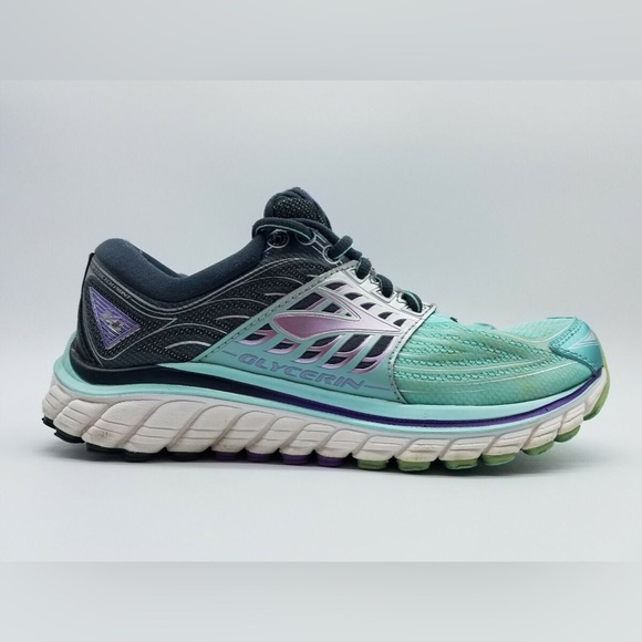 Brooks Glycerin 14 Women's Size 10 B Blue Low Top Running Shoes 1202171B444 - Picture 1 of 4